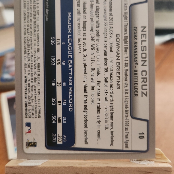 Trading Card - Blue and Red - Picture 2 of 2